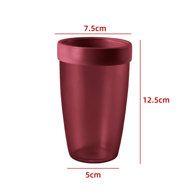 VASO DE BAÑO TRANSPARENTE BURDEO 12*7.5*5CM1