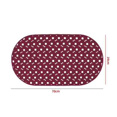 ALFOMBRA DE GOMA ANTIDESLIZANTE DUCHA 70X39 BURDEO1