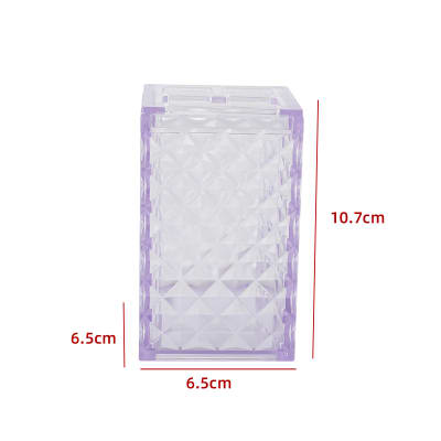 PORTA CEPILLO DE DIENTE LILA 10.7X6.5X6.5CM1