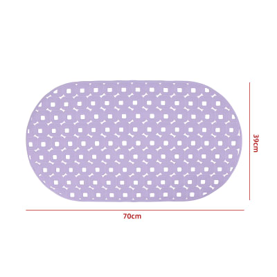 ALFOMBRA DE GOMA ANTIDESLIZANTE DE DUCHA LILA 70X391