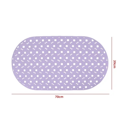 ALFOMBRA DE GOMA ANTIDESLIZANTE DE DUCHA LILA 70X391