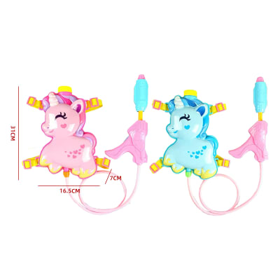 Pistola Agua Tipo Mochila Juguete Infantil Verano | Diseño Unicornio Surtido1