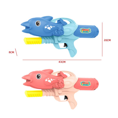 Juguete Pistola Agua Pez Gigante Infantil Verano | Colores Surtidos1