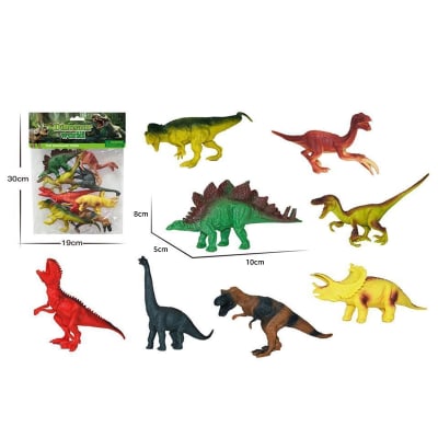 DINOSAURIO 8X5X10CM 8UNID1