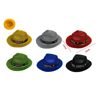 SOMBRERO COTILLON AÑO NUEVO SURTIDO COLOR 28X24CM1