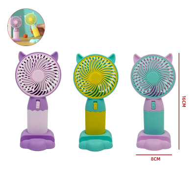 VENTILADOR MANO MULTI COLOR 16X8CM1