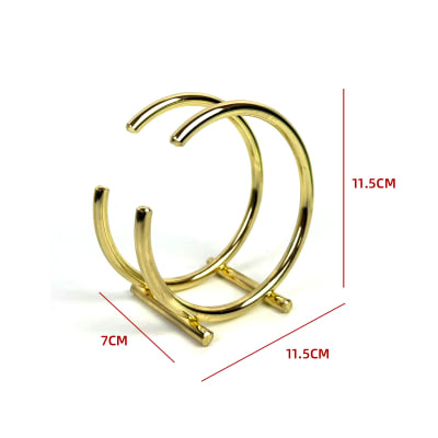 Servilletero Diseño Circular Metal Dorado1