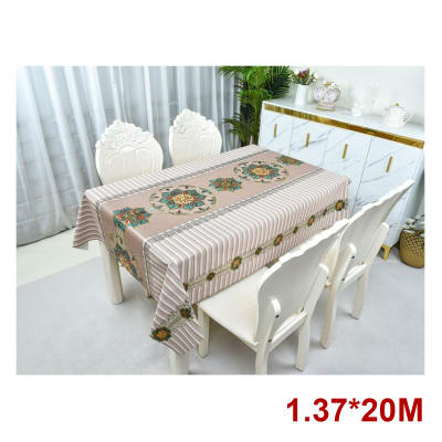 Mantel Pvc Impermeable Beige Mandala 1.37×20 M1