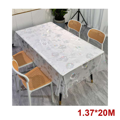 Mantel Pvc Holográfico Floral 1.37×20 M1