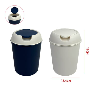 Basurero pequeño tapa abatible 13.4x18 cm | colores surtidos1