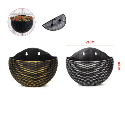 JARDINERA PLASTICA COLGANTE 21X16CM COLORES1