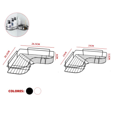 ESTANTES ESQUINA METÁLICOS ORGANIZADORES 2PCS1