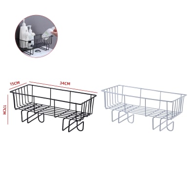 CANASTA METÁLICA DE PARED PARA BAÑO Y WC 34X15X17CM1
