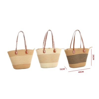 Bolso Playa Tejido |Surtidos 28X40X15 cm1