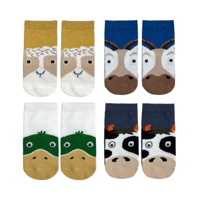 CALCETINES NIÑO TOBILLO DISEÑOS ANIMALES SURTIDOS 3–6 AÑOS1