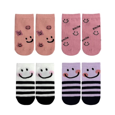 CALCETIN NIÑA TOBILLO SMILE  TALLA 3-6-9 AÑOS1