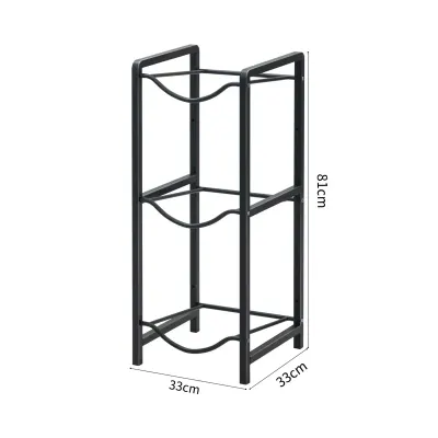 RACK ORGANIZADOR PARA BIDONES DE AGUA 3 NIVELES 33×33×81 CM1