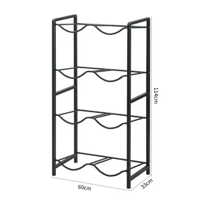 RACK ORGANIZADOR DOBLE PARA BIDONES DE AGUA 4 NIVELES 60X33X114 CM1