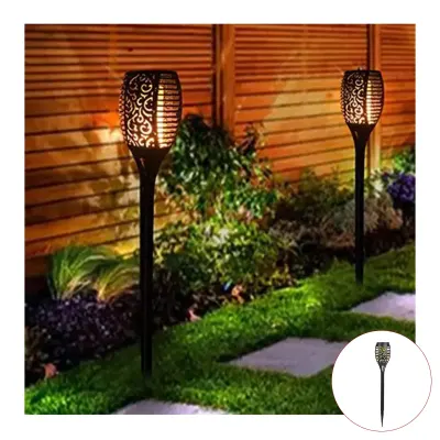ANTORCHA LED SOLAR PARA JARDIN 49CM1