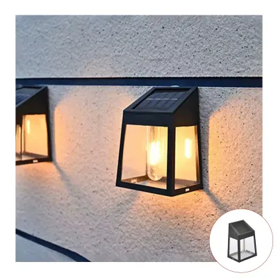 APLIQUE SOLAR LED DE MURO TIPO FAROL 13CM1