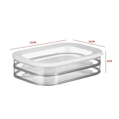 CONTENEDOR HERMÉTICO PARA FIAMBRE 2 NIVELES 22×16×6 CM1