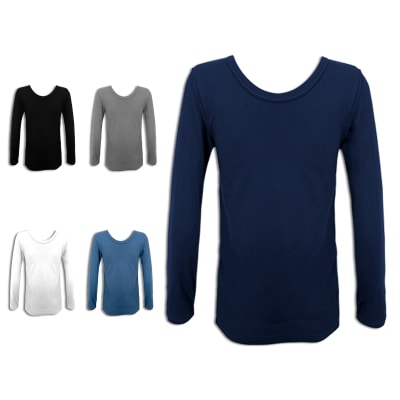 CAMISETA DE HOMBRE CUELLO REDONDO COLORES SURTIDOS BAMBU  | 12 UNID1