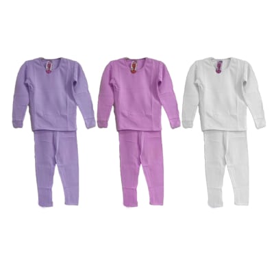 CONJUNTO PIJAMA DE NIÑA POLAR COLORES SURTIDOS1