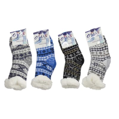 CALCETINES PANTUFLAS NIÑO CON CHIPORRO TALLA 2-4-6 | 12 UNID1