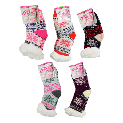 CALCETINES PANTUFLAS NIÑA CON CHIPORRO TALLA 2-4-6 | 12 UNID1