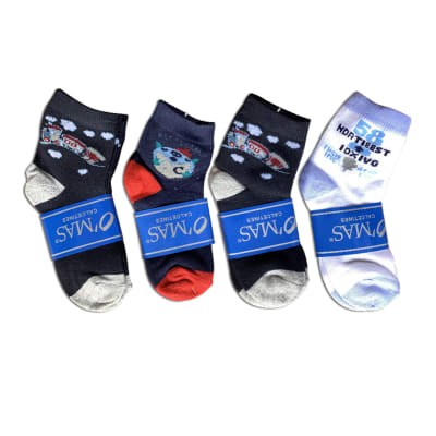 CALCETINES DE NIÑO DISEÑOS SURTIDO TALLA 6 | 12 UNID1