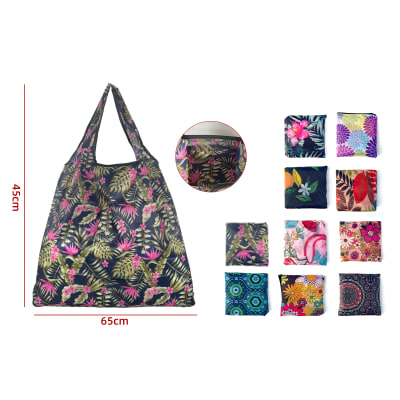 BOLSA DE COMPRAS CON DISEÑOS 45X65CM | 12 UNID1
