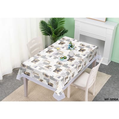 MANTEL PLASTICO FLOR LAVANDA 1.37X1.83M | 10 UNID1