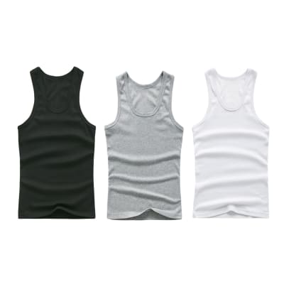 CAMISETA PARA NIÑOS  3 COLOR SIN MANGA TALLA 5-6/7-8/9-10/11-121
