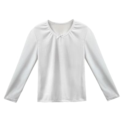 CAMISETA JUVENIL NIÑA  DE ALGODÓN  BLANCO CUELLO REDONDA 13-14/15-16/S-M1