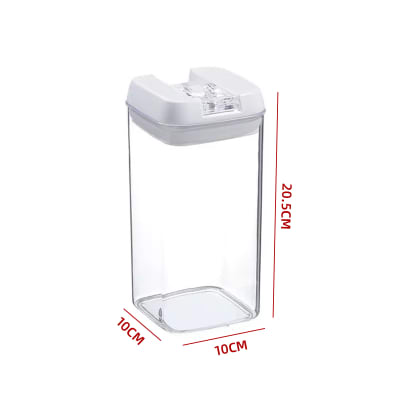 CONTENEDOR  HERMETICO 1200ML 10X10X20.5CM1