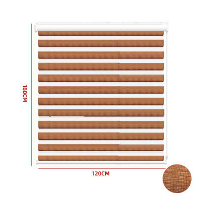 CORTINA ROLLER DUO BLACK OUT CAFE 120X180CM1