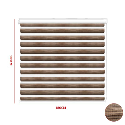 CORTINA ROLLER DUO BLACK OUT CAFE OSCURO 180X180CM1