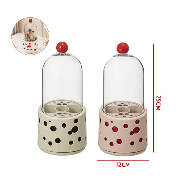 LINDO ORGANIZADOR BROCHAS MAQUILLAJE 12X12X25CM1