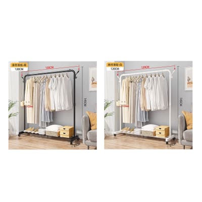 COLGADOR ROPA RUEDAS 120X41X45CM1