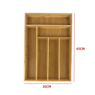 ORGANIZADOR DE CUBIERTOS DE BAMBU 45X30 CM1