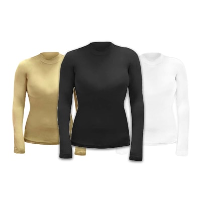 CAMISETA DE MUJER PANTY LISO CUELLO ALTO TALLA ÚNICA1