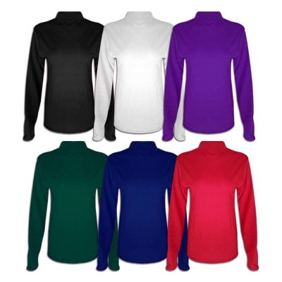 CAMISETA DE MUJER CON POLAR LISO CUELLO BEATLE  | 12 UNID1