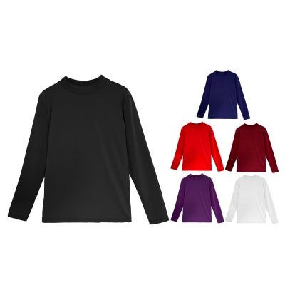 CAMISETA DE MUJER CON POLAR LISO CUELLO BEATLE  | 12 UNID1