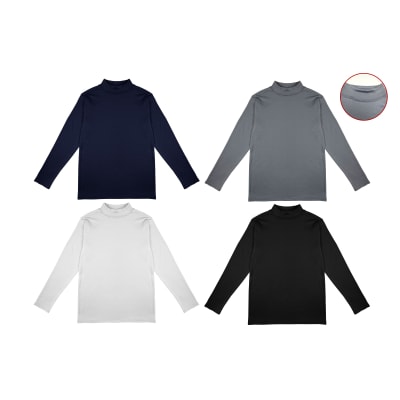 CAMISETA DE NIÑO JUVENIL CUELLO BEATLE CON POLAR  | 12 UNID1