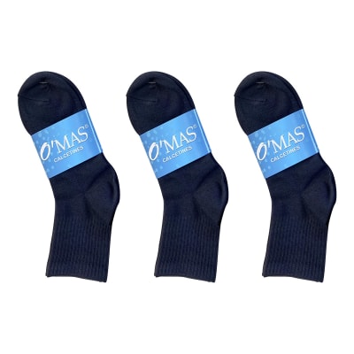 CALCETINES DE NIÑO COLOR AZUL SIN DISEÑO TALLA 4| 1 2 UNID1