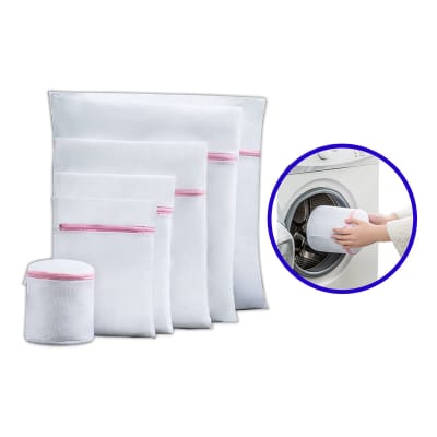BOLSA DE LAVADO MALLA ROPA DELICADA 6 BOLSAS | 12 UNID1