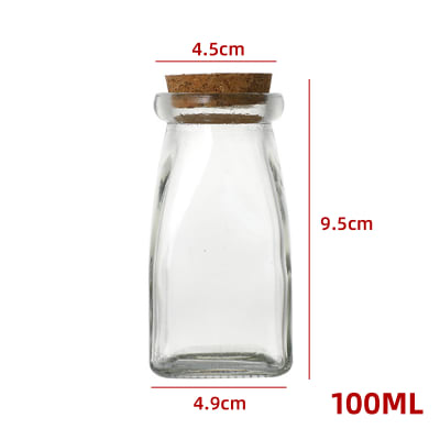 FRASCO VIDRIO TAPA CORCHO 100ML  | 144 UNID_OLD1