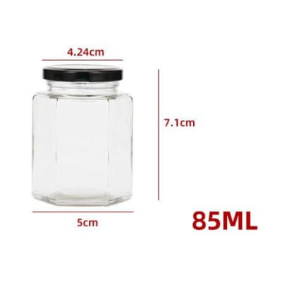 FRASCO DE VIDRIO CON TAPA PLASTICA 7X24.4X5CM | 12 UNID1