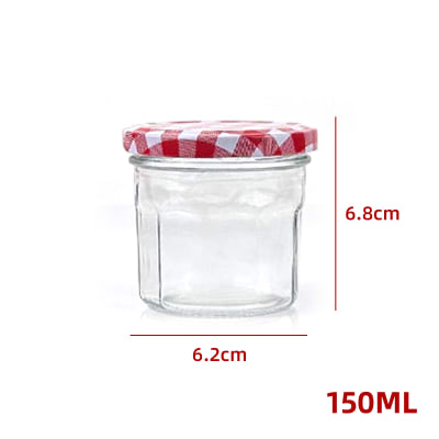 FRASCO DE VIDRIO CON TAPA ALUMINIO COLOR 150 ML1