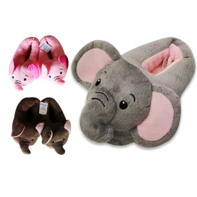 PANTUFLA DE NIÑA ELEFANTE TALLA 22 CM Y 24CM | 48 UNID1